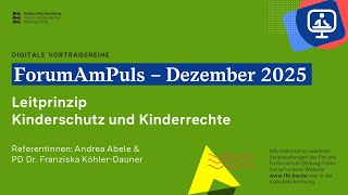 Leitprinzip Kinderschutz und Kinderrechte
