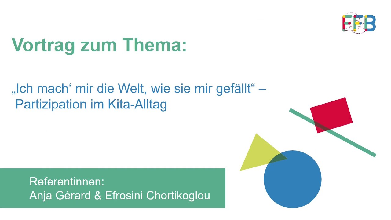 Aufzeichnung ForumAmPuls Partizipation im Kita-Alltag